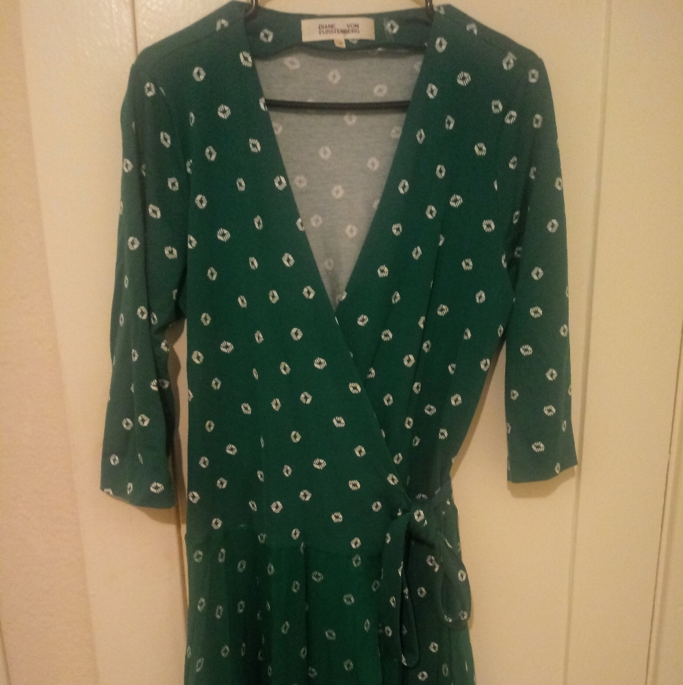 DVF wrap mini dress